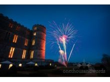 Lulworth Castle wedding photograph of fireworks