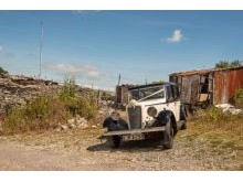 Dorset wedding classic car transport photograph